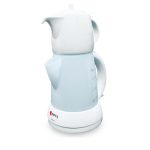 سرویس چای ساز برقی 1650 وات 0.7 + 1.8 لیتر سفید پانینی ریوالد 22221