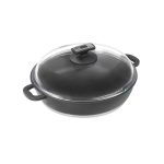 قابلمه کوتاه نچسب 24*6.5 سانتیمتر 2.0 لیتر مشکی لیدز ریوالد 70011