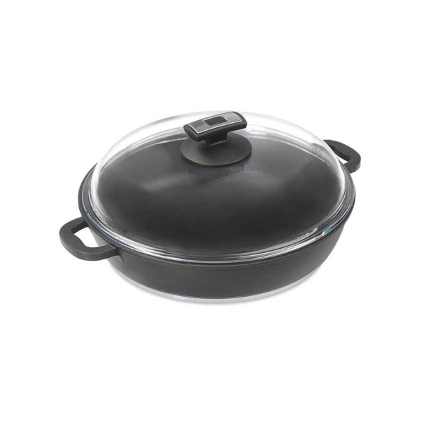 قابلمه کوتاه نچسب 24*6.5 سانتیمتر 2.0 لیتر مشکی لیدز ریوالد 70011 - تصویر 1