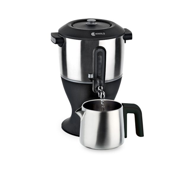 سماور برقی 2000 وات 1.2 + 3.0 لیتر استیل مات دابیو ریوالد 800209 - تصویر 2