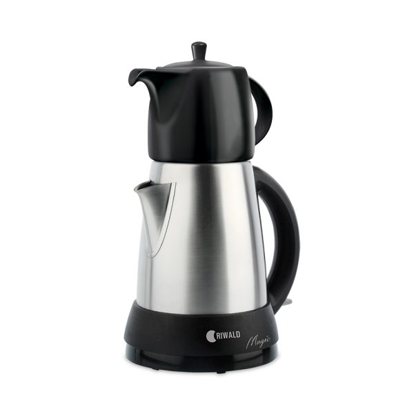 چای ساز برقی 1650 وات 0.7 + 1.5 لیتر استیل مات مجیک ریوالد 800906 - تصویر 1