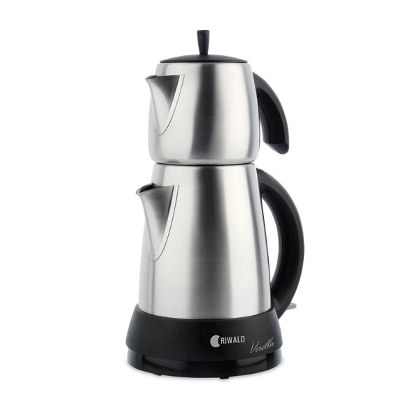 چای سازبرقی 1650 وات 0.7 + 1.5 لیتر استیل ورلا ریوالد 800900 - تصویر 1