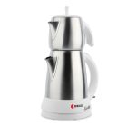 چای سازبرقی 1650 وات 0.7 + 1.5 لیتر استیل یلو ریوالد 800902