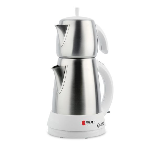 چای سازبرقی 1650 وات 0.7 + 1.5 لیتر استیل یلو ریوالد 800902 - تصویر 1