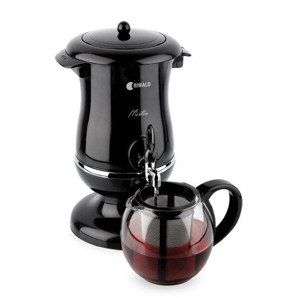 سماور برقی 1800 وات 1.2 + 2.5 لیتر مشکی مرتون ریوالد 800212 - تصویر 2