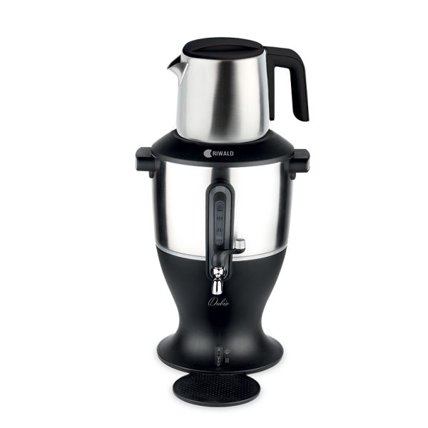 سماور برقی 2000 وات 1.2 + 3.0 لیتر استیل مات دابیو ریوالد 800209