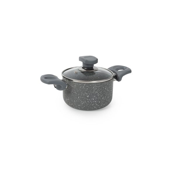 قابلمه نچسب 14*8 سانتی متر 1.1 لیتر طوسی یورک ریوالد 6503214-0114