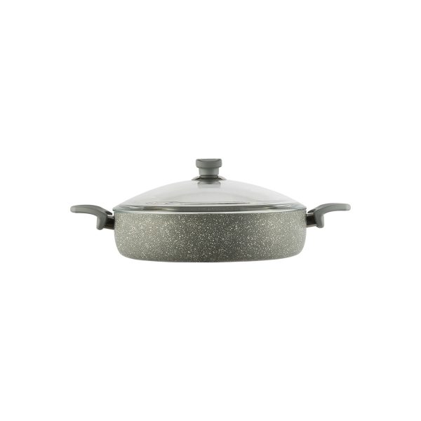 قابلمه کوتاه نچسب 24*6 سانتی متر 2.1 لیتر طوسی یورک ریوالد 650310-14