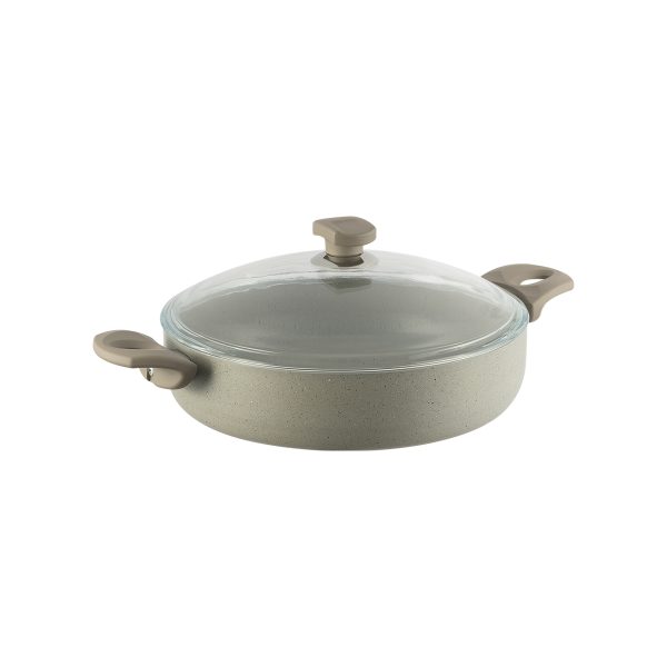 قابلمه کوتاه نچسب 26*6 سانتی متر3 لیتر بژ یورک ریوالد 650311-06