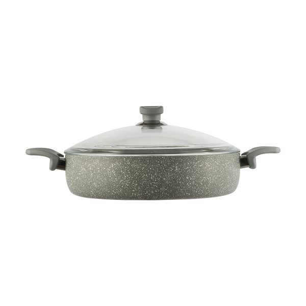 قابلمه کوتاه نچسب 30*7 سانتی متر 3.7 لیتر طوسی یورک ریوالد 650317-14