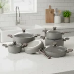 سرویس قابلمه 11 پارچه گرانیت بژ یورک ریوالد 6501111-0106 | ریوالد ایران