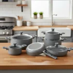 سرویس قابلمه 11 پارچه گرانیت طوسی یورک ریوالد 6501111-0114 | ریوالد ایران