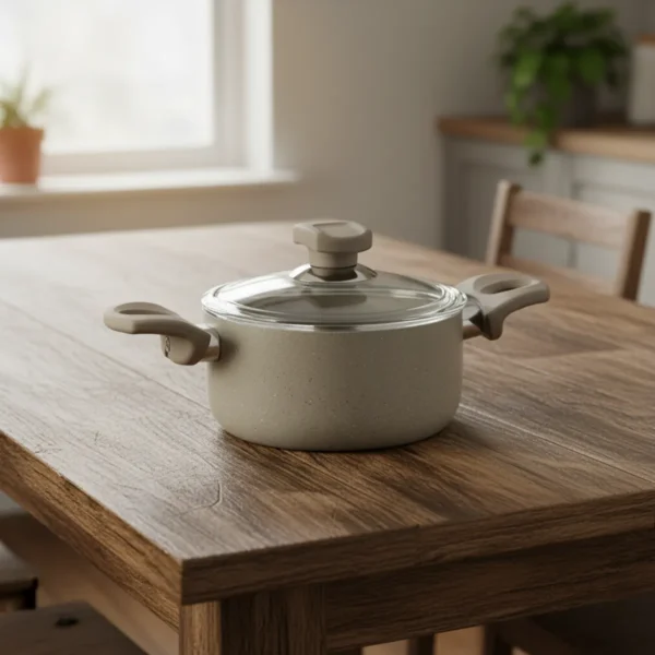 قابلمه نچسب 20*9.5 سانتی متر 2.7 لیتر بژ یورک ریوالد 6503120-0106 | ریوالد ایران