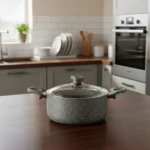 قابلمه نچسب 24*11.5 سانتی متر 4.8 لیتر طوسی یورک ریوالد 6503124-0114 | ریوالد ایران