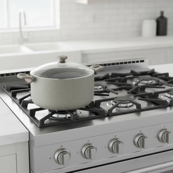 قابلمه نچسب 30*14.5 سانتی متر 10 لیتر بژ یورک ریوالد 6503130-0106 | ریوالد ایران