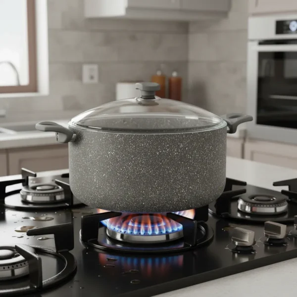 قابلمه نچسب 30*14.5 سانتی متر 10 لیتر طوسی یورک ریوالد 6503130-0114 | ریوالد ایران