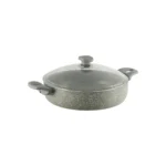 قابلمه کوتاه نچسب 24*6 سانتی متر 2.2 لیتر طوسی یورک ریوالد 6504124-0114 | ریوالد ایران