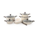 سرویس قابلمه گرانیت 11 پارچه کرم یورک ریوالد 650100-17