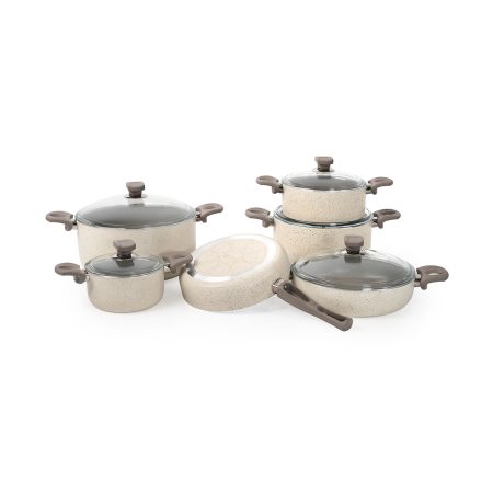 سرویس قابلمه گرانیت 11 پارچه کرم یورک ریوالد 650100-17