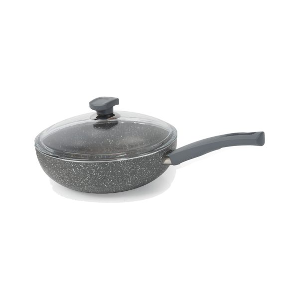 تابه وک با درب گرانیت 26*8 سانتی متر 3.4 لیتر طوسی یورک ریوالد 6511126-0114