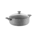 نیم قابلمه نچسب 26*8 سانتی متر 3.2 لیتر طوسی یورک ریوالد 6506126-0114 | ریوالد ایران