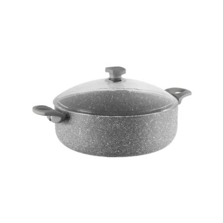 نیم قابلمه نچسب 26*8 سانتی متر 3.2 لیتر طوسی یورک ریوالد 6506126-0114 | ریوالد ایران