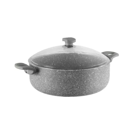 نیم قابلمه نچسب 28*9 سانتی متر 4.8 لیتر طوسی یورک ریوالد 6506128-0114 | ریوالد ایران