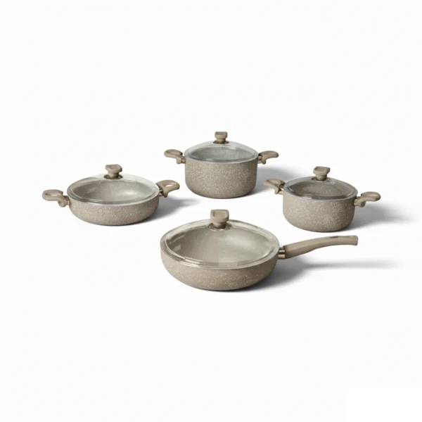 سرویس قابلمه 8 پارچه گرانیت بژ یورک ریوالد 6501108-0106 | ریوالد ایران