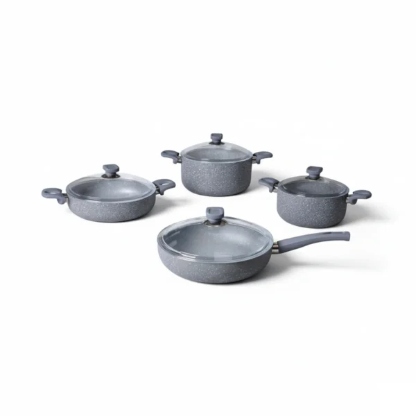 سرویس قابلمه 8 پارچه گرانیت طوسی یورک ریوالد 6501108-0114 | ریوالد ایران