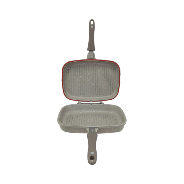 تابه گریل دوطرفه بی درب 32*24 سانتی متر 2 لیتر بژ یورک ریوالد 6508032-0106