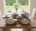 سرویس قابلمه 9 پارچه استیل براق لیورپول ریوالد 6801209-1022 | ریوالد ایران