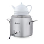 سماور روگازی 1.0 + 5.8 لیتر استیل مات لیورپول ریوالد 6818136-1020