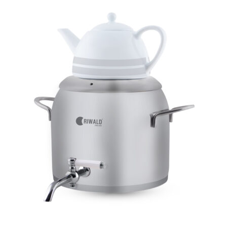 سماور روگازی 1.0 + 5.8 لیتر استیل مات لیورپول ریوالد 6818136-1020