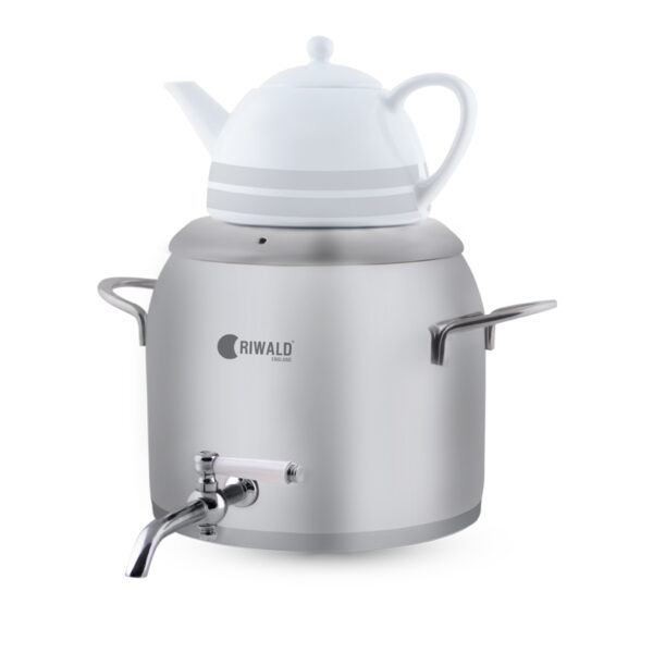 سماور روگازی 1.0 + 5.8 لیتر استیل مات لیورپول ریوالد 6818136-1020