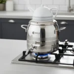 سماور روگازی 1.0 + 5.8 لیتر استیل براق لیورپول ریوالد 6818136-1022