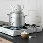 سماور روگازی 1.0 + 5.8 لیتر استیل مات لیورپول ریوالد 6818156-1020