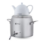 سماور روگازی 1.0 + 5.8 لیتر استیل مات لیورپول ریوالد 6818166-1020