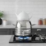 سماور روگازی 1.0 + 5.8 لیتر استیل براق لیورپول ریوالد 6818166-1022