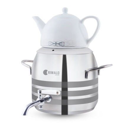 سماور روگازی 1.0 + 5.8 لیتر استیل براق لیورپول ریوالد 6818166-1022