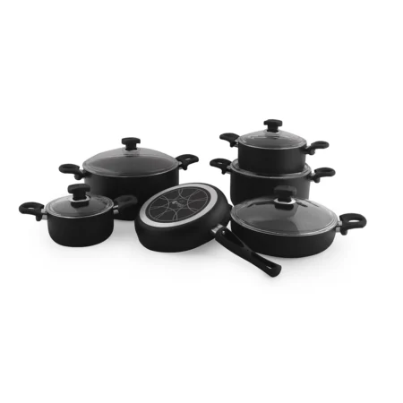 سرویس قابلمه 11 پارچه گرانیت مشکی یورک ریوالد 6501111-0101 | ریوالد ایران