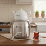 سماور روگازی 1.0 + 4.8 لیتر استیل مات لیورپول ریوالد 6818125-1020