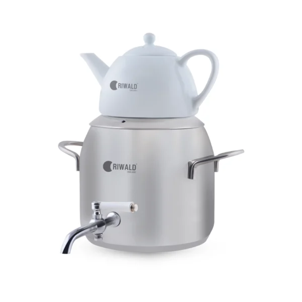 سماور روگازی 1.0 + 4.8 لیتر استیل مات لیورپول ریوالد 6818125-1020