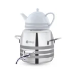 سماور روگازی 1.0 + 4.8 لیتر استیل براق لیورپول ریوالد 6818135-1022