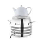 سماور روگازی 1.0 + 4.8 لیتر استیل براق لیورپول ریوالد 6818165-1022