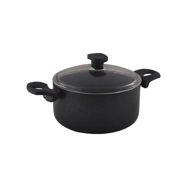 قابلمه نچسب 24*11.5 سانتی متر 4.8 لیتر مشکی منچستر ریوالد 6503124-0411 | ریوالد ایران