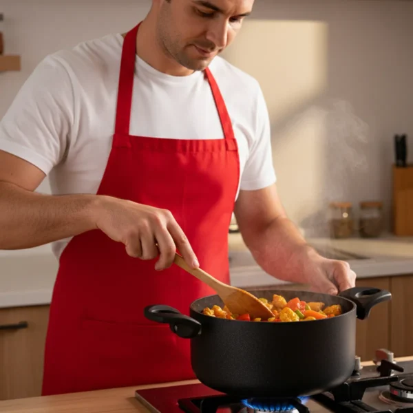 قابلمه نچسب 26*12.5 سانتی متر 6.1 لیتر مشکی منچستر ریوالد 6503126-0411 | ریوالد ایران