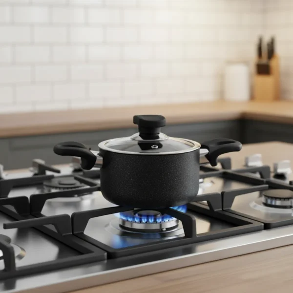 قابلمه نچسب 14*8 سانتی متر 1.1 لیتر مشکی منچستر ریوالد 6503214-0411 | ریوالد ایران