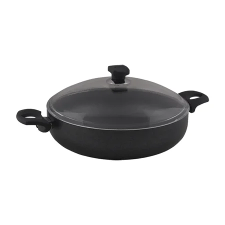 قابلمه کوتاه نچسب 30*7.5 سانتی متر 4.3 لیتر مشکی منچستر ریوالد 6504130-0411