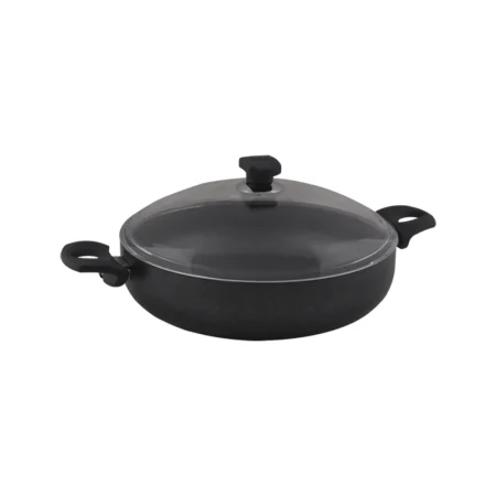 قابلمه کوتاه نچسب 30*7.5 سانتی متر 4.3 لیتر مشکی منچستر ریوالد 6504130-0411 | ریوالد ایران