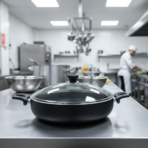 قابلمه کوتاه نچسب 32*8 سانتی متر 5.3 لیتر مشکی منچستر ریوالد 6504132-0411 | ریوالد ایران